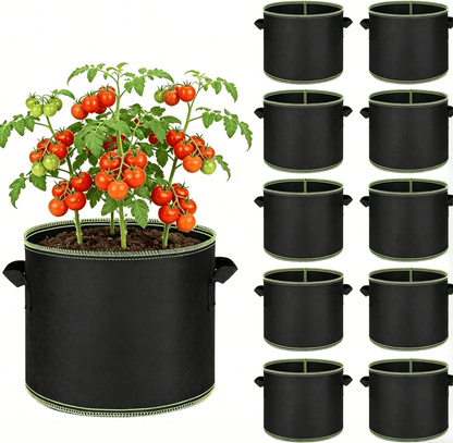 🌱 7 Gallon Grow Bags – Heavy Duty Aeration Fabric Pots with Handles for Vegetables, Flowers & Fruits 🪴