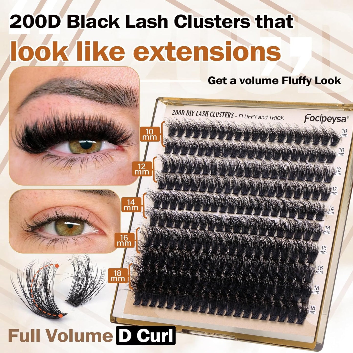 🔥HOT SALE 49% OFF 🔥Salon-Level Lash Cluster With Spikes