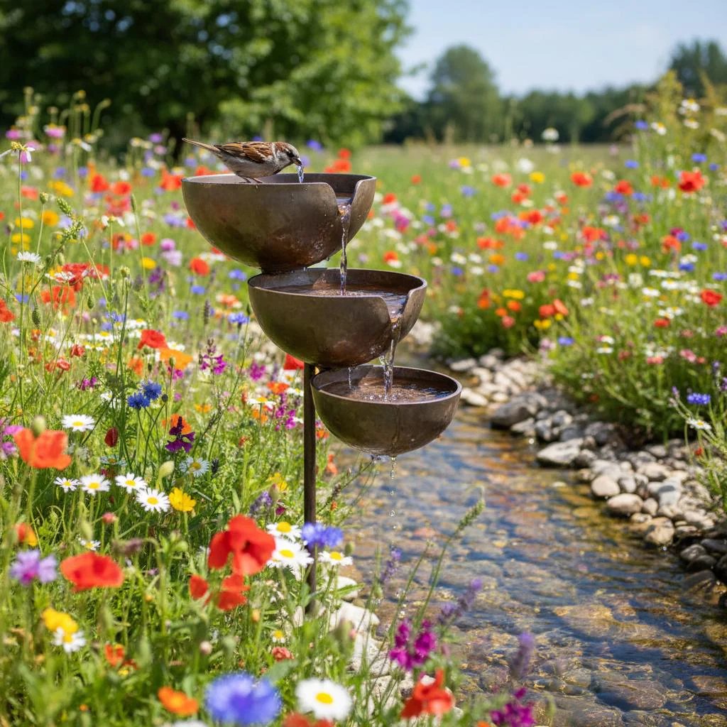 🔥Hot Sale 50% OFF🔥Bring Life Back To Your Garden – Rain Catcher Bird Bath 🌿🐦