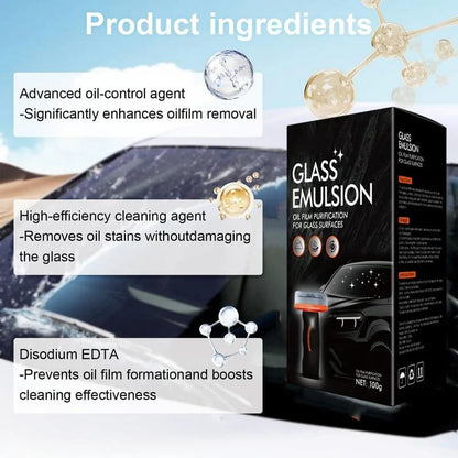 ⚡50K+ SOLD!🔥🚗 2026 New Upgrade Glass Deep-Clean Tool – Instantly Removes Stubborn Oil Film & Road Grime