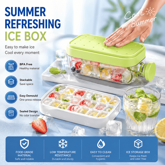 🔥HOT SALE🔥Press-To-Cold Ice Cube Mold & Kettle