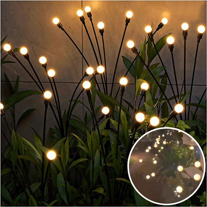 Father's Day Promotion🔥 IP65 Waterproof Solar Powered Firefly Garden Light(Buy 3 Free Shipping)