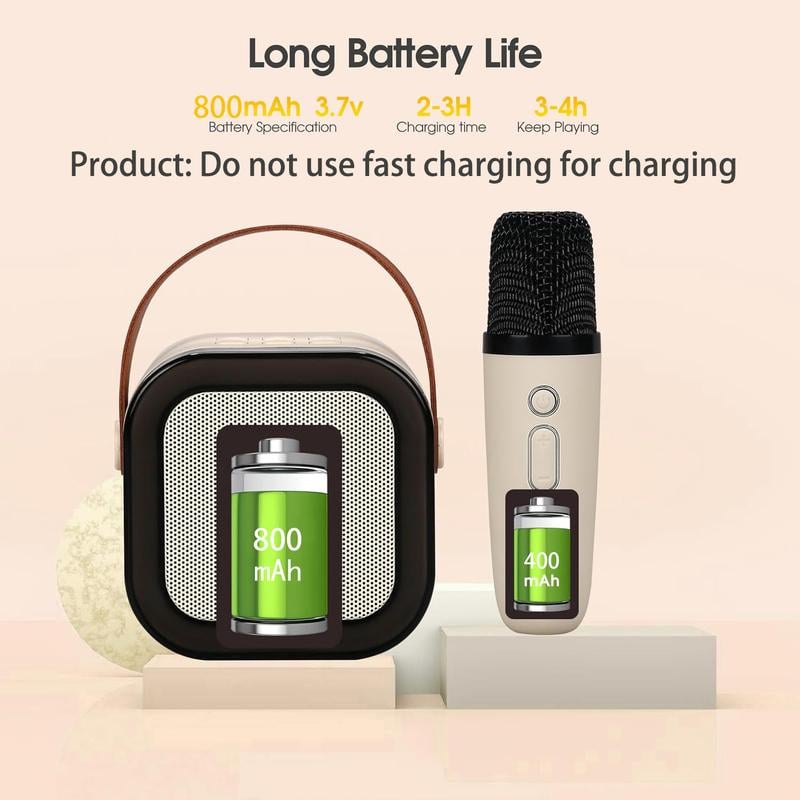 🌸Last Day 49% OFF  🔥🔥Mini Karaoke Machine with Wireless Microphones🎵