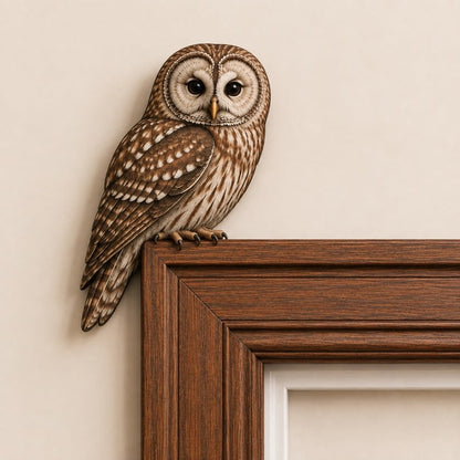 Wooden Chickadee Door Topper
