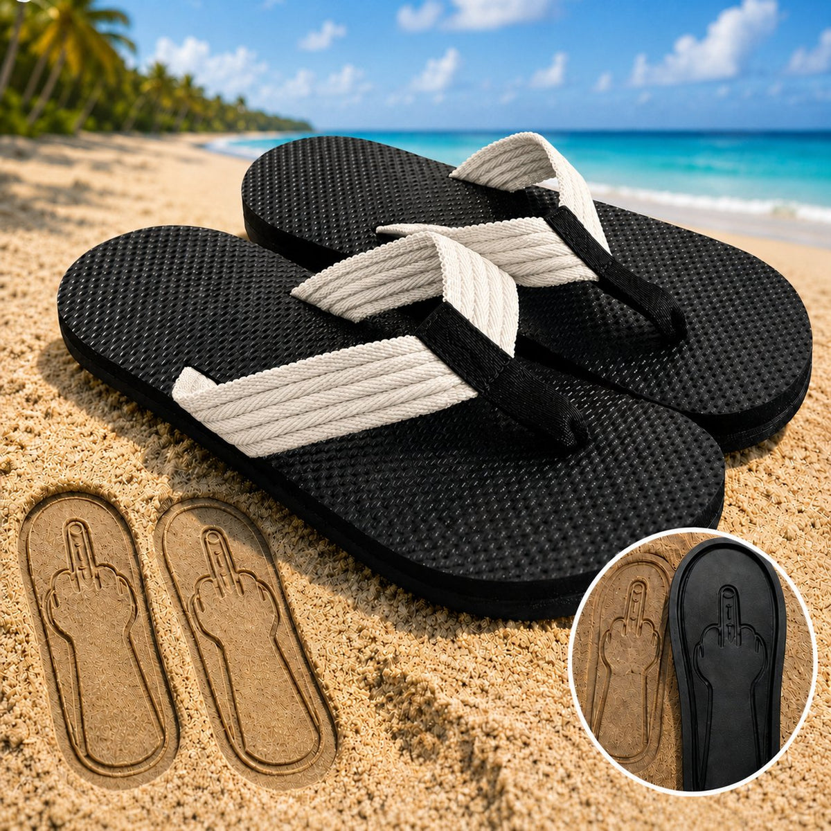 Hidden Gesture Flip Flops