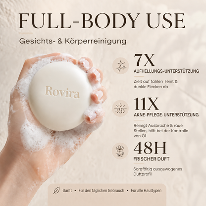 🧴 Niacinamid-Aufhellungsseife für dunkle Flecken, Pigmentflecken & Sommersprossen