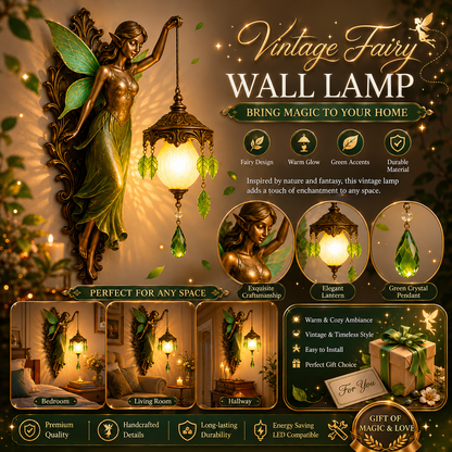 🧜‍♀️ Vintage Mermaid Glow Wall Lamp – Magical Ocean-Inspired Night Light  ✨