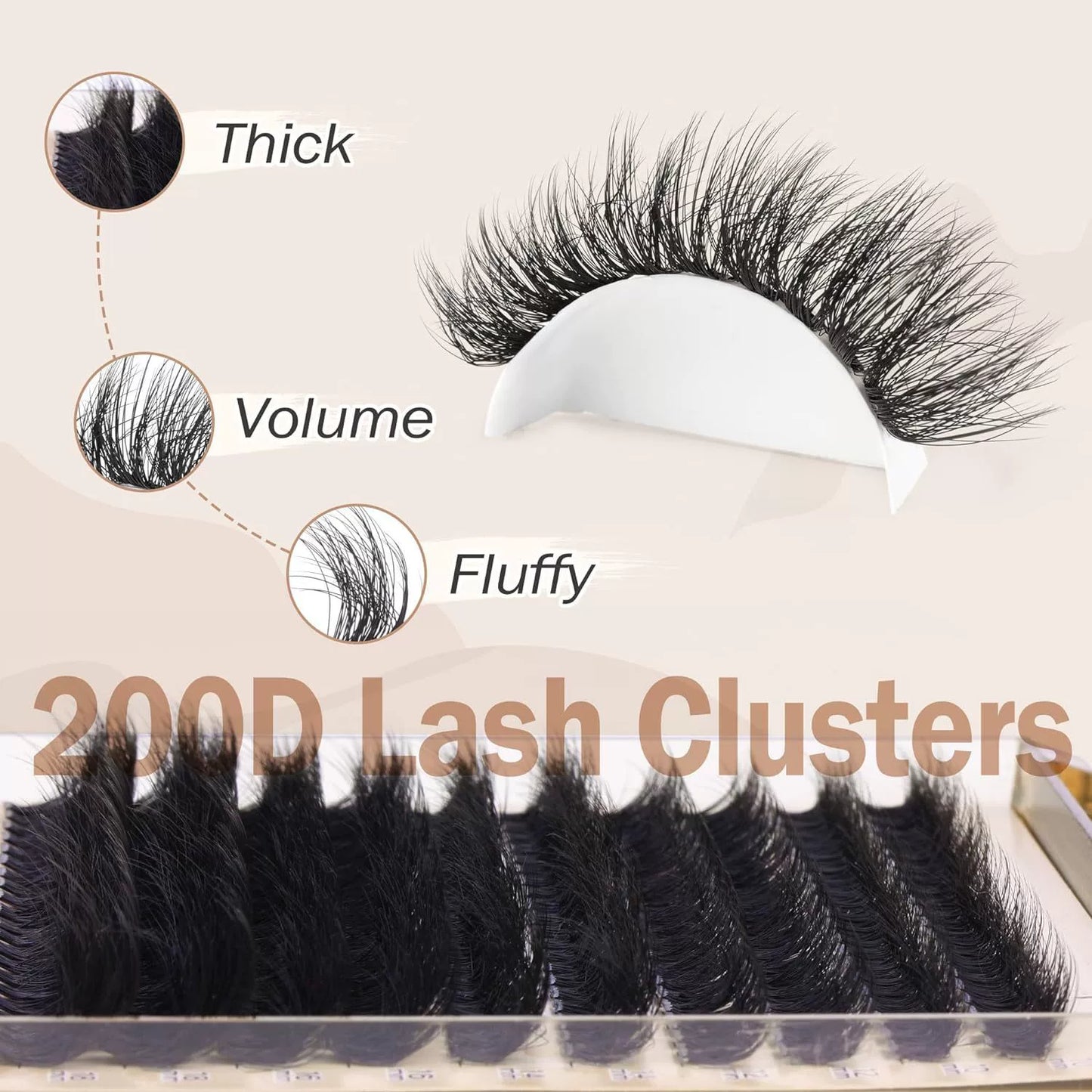 🔥HOT SALE 49% OFF 🔥Salon-Level Lash Cluster With Spikes