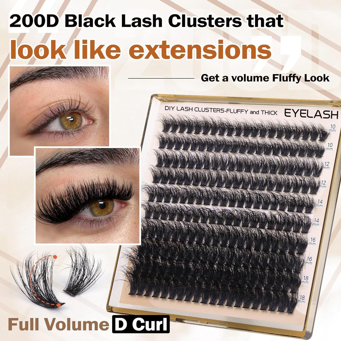 🔥HOT SALE 49% OFF 🔥Salon-Level Lash Cluster With Spikes