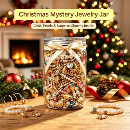 🎄 Mystery Jewelry Jar – Curated Sparkle Collection for a Beautiful Surprise