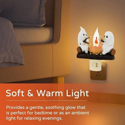 👻Ghost Campfire Flickering Nightlight🔥