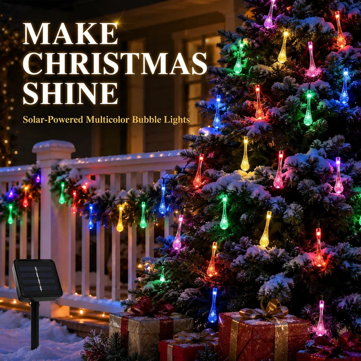 🎄 Holiday Lighted Garland ✨ Warm LED Christmas Decor For Home & Outdoor