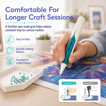 💎✨ Wax-Free Automatic Round Drill Dispenser Pen
