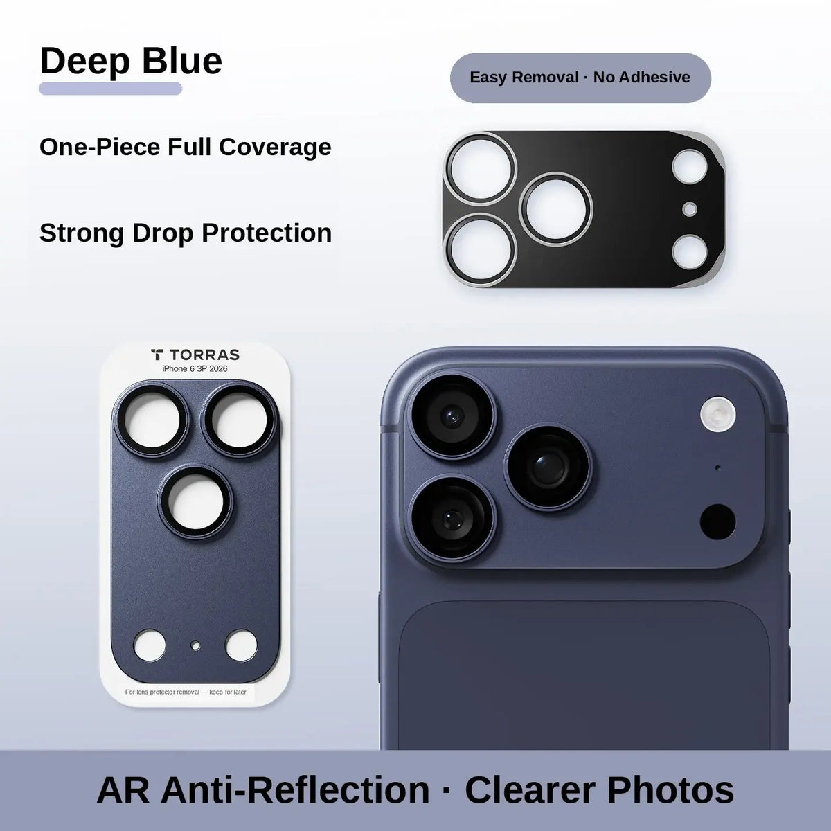 Metal Camera Lens Protector for iPhone 17/18 Series – Camera Module Cover