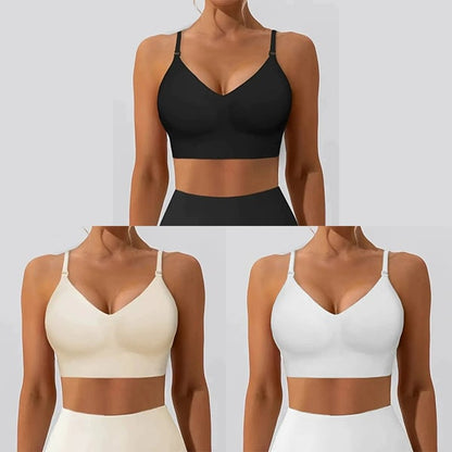 🌓Last Day 49% OFF-🔥Women's Solid Color Wireless Backless Bra