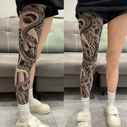 2 Pcs Cooling Sun Protection Tattoo Sleeves for MenWomen,UltraRealistic,UltraThin Breathable