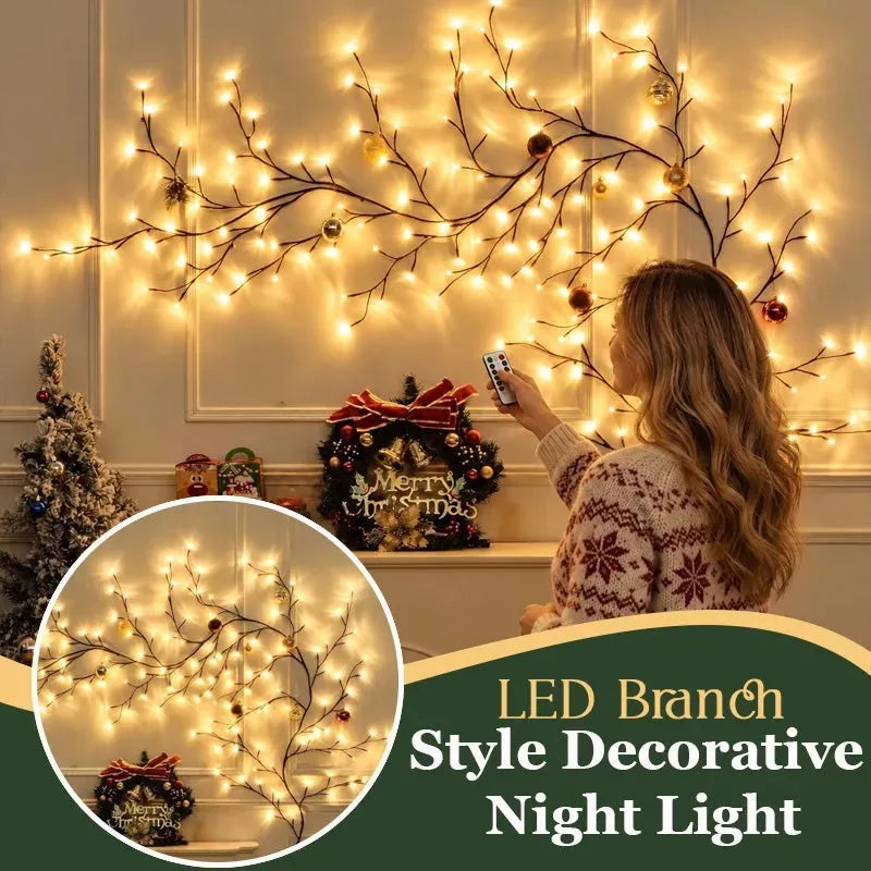 ✨ DIY Flexible LED Branch Lights | 8 Lighting Modes & Remote