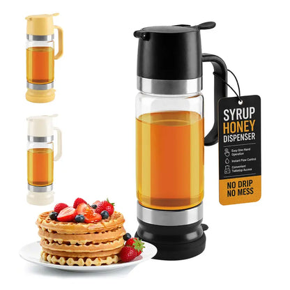 No-Drip Honey Dispenser for Clean, Effortless Everyday Pouring🍯