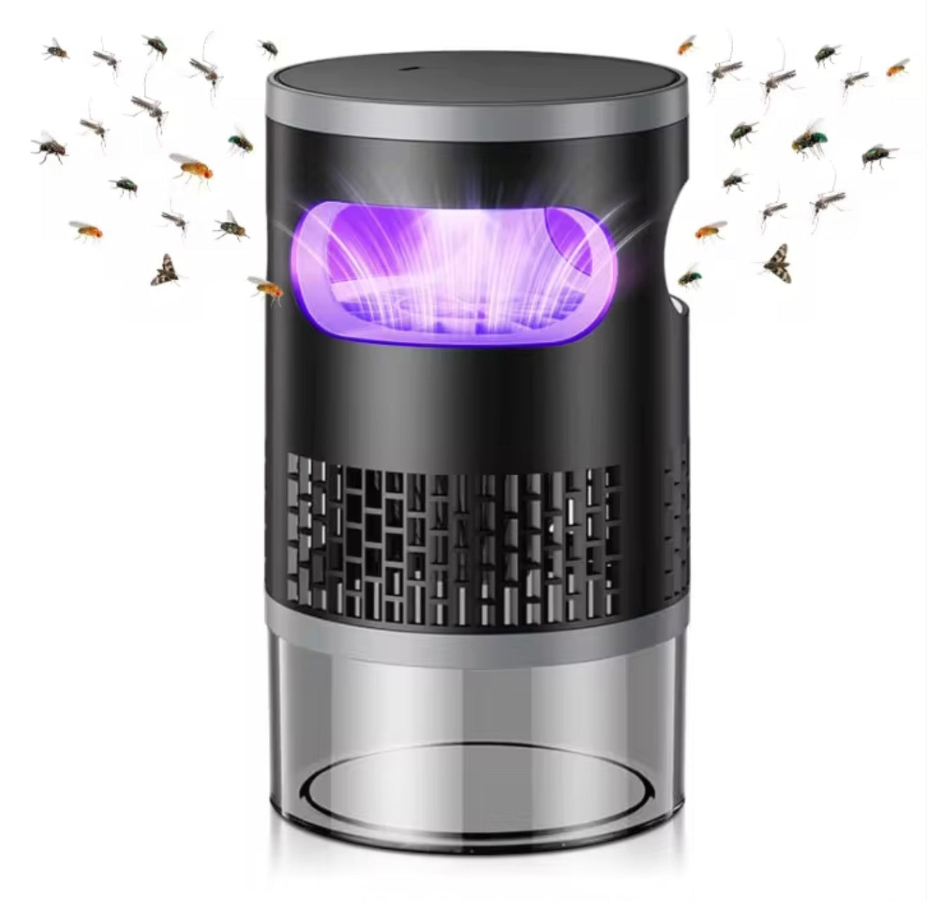 Indoor Insect Trap with Light and Suction Non Zapper Flying Bug Catcher