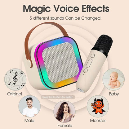 🌸Last Day 49% OFF  🔥🔥Mini Karaoke Machine with Wireless Microphones🎵