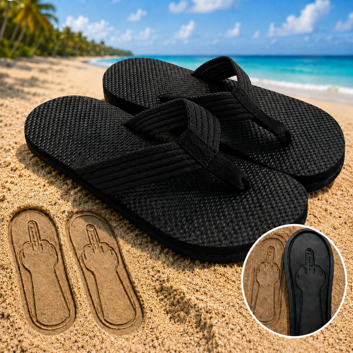 Hidden Gesture Flip Flops