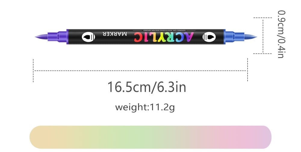 🔥Last Day Promotion 49% OFF🎨Double-Ended Art Acrylic Markers for Professionals & Beginners!