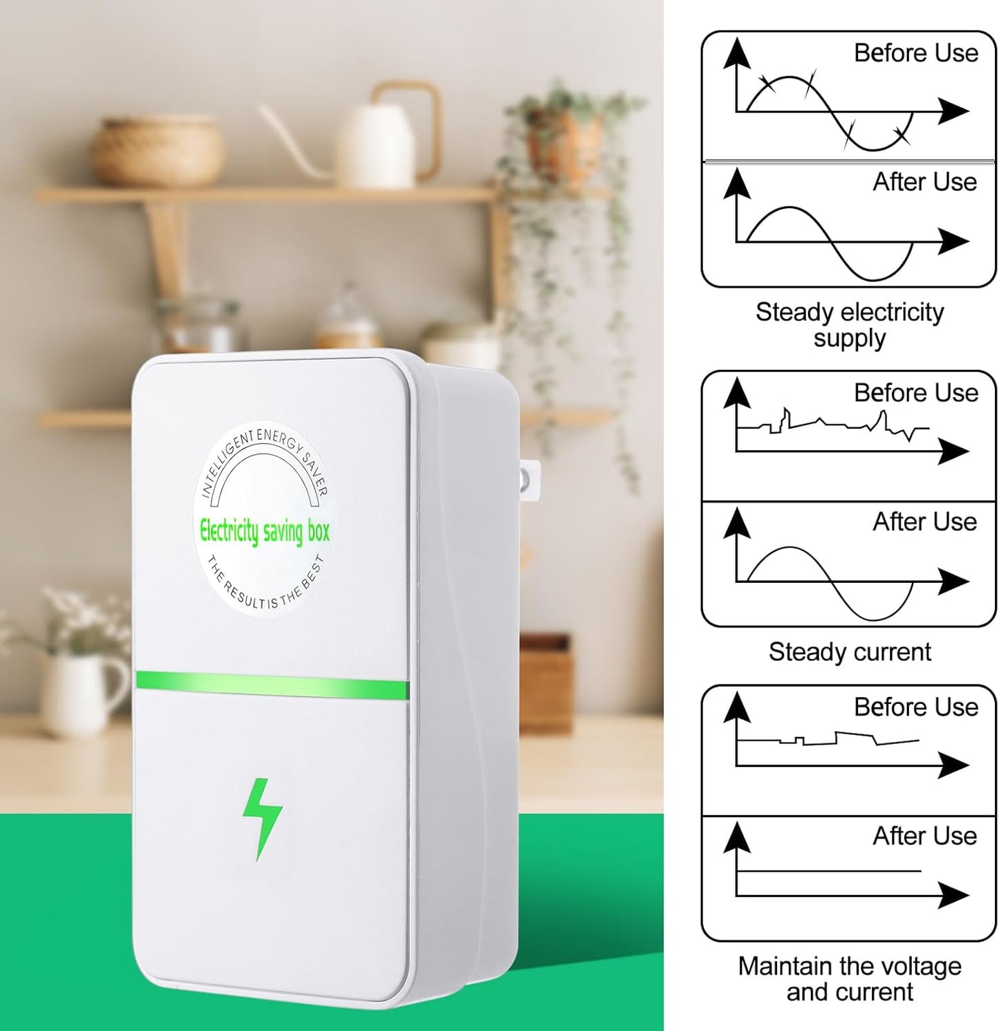 Plug-In Power Distribution Box Adapter for Home Office Travel