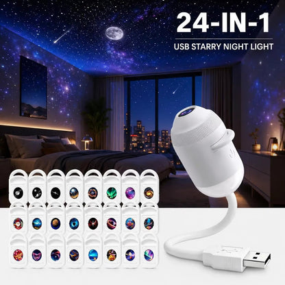 🔥LAST DAY 57% OFF - 🌌🌠HD Smart Dynamic 5D Holographic Night Light Projector