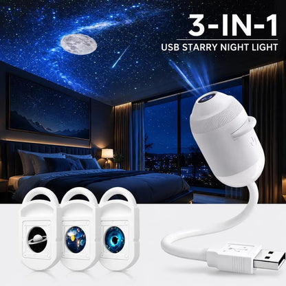 🔥LAST DAY 57% OFF - 🌌🌠HD Smart Dynamic 5D Holographic Night Light Projector