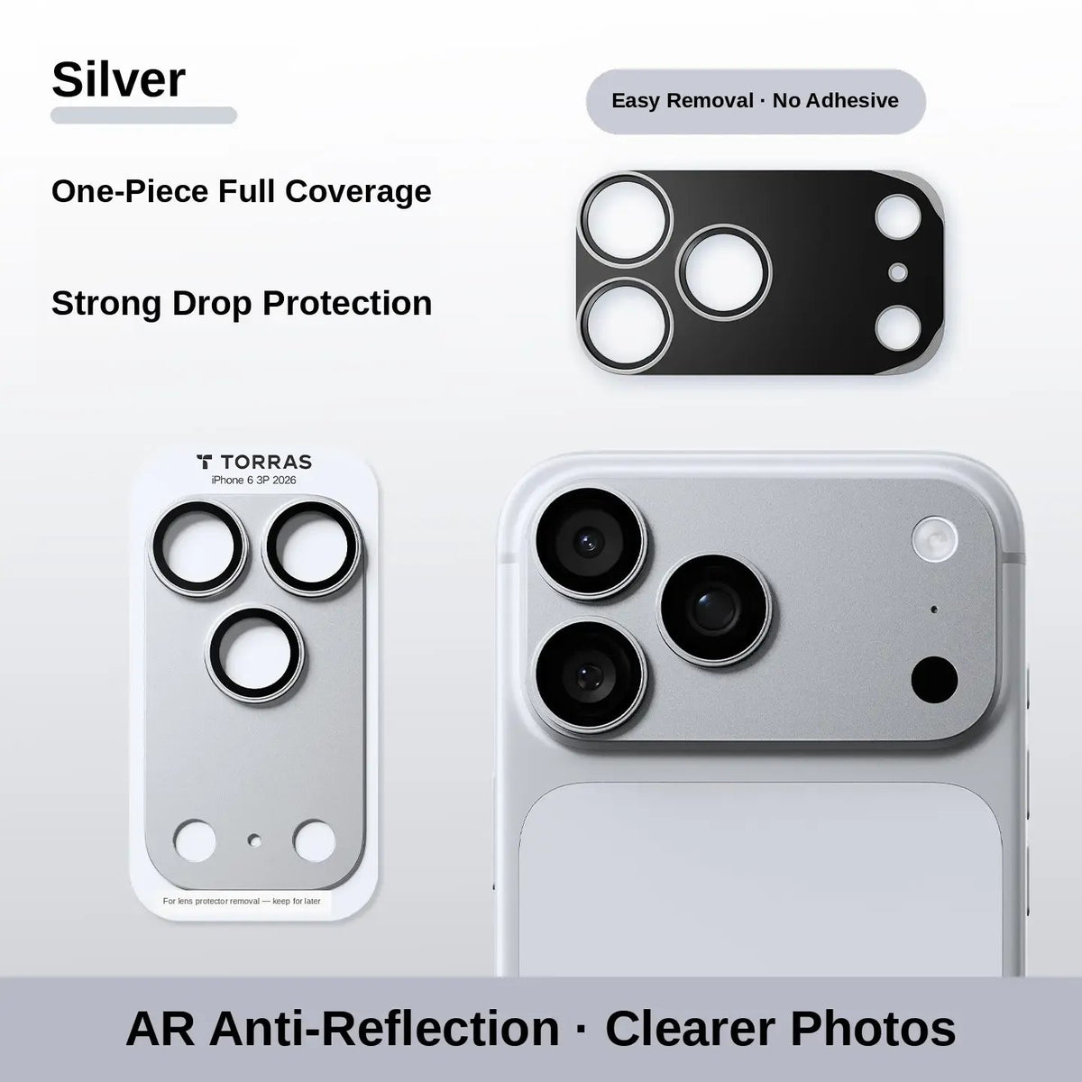 Metal Camera Lens Protector for iPhone 17/18 Series – Camera Module Cover