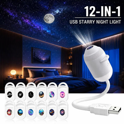 🔥LAST DAY 57% OFF - 🌌🌠HD Smart Dynamic 5D Holographic Night Light Projector