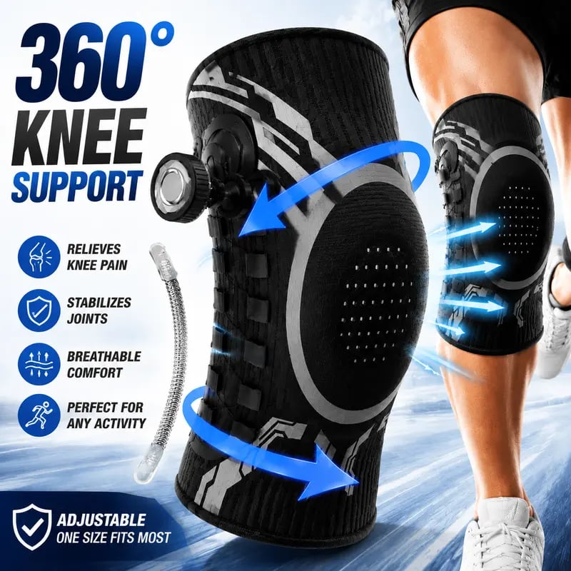 🔥HOT SALE🔥🏃 Dial‐Adjustable Knee Support Brace