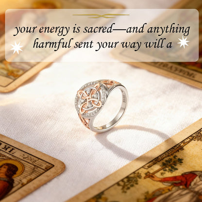 🔥⏰Last Batch Selling Fast!-🔮💍Handmade S925 Witch's Return-Knot Protection Ring💞Protect Your Loved Ones