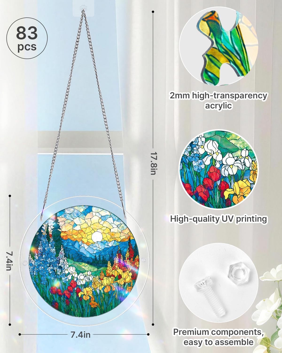 🔥LAST DAY 50% OFF - 🧩Acrylic Jigsaw Puzzle Suncatcher - Glowing Feather Haven