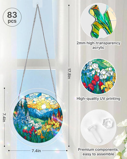 🔥LAST DAY 50% OFF - 🧩Acrylic Jigsaw Puzzle Suncatcher - Glowing Feather Haven
