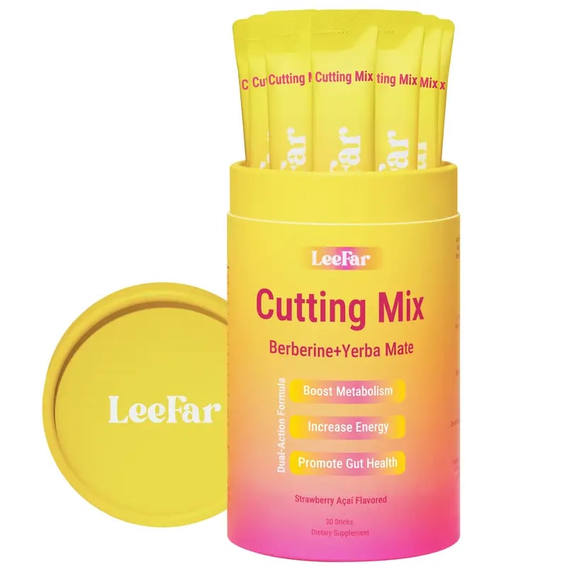 🌿🍓LeeFar Vitality Drink Mix – Herbal & Mineral Blend – Strawberry Açaí, 30 Servings