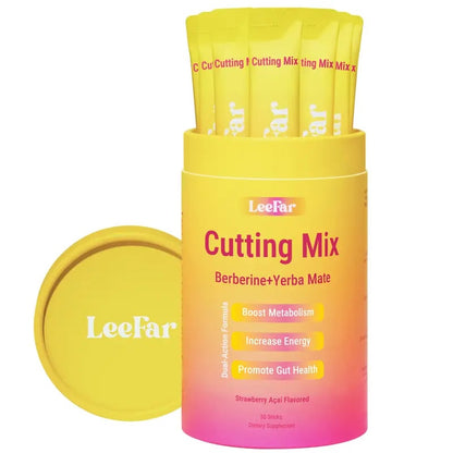 🌿🍓LeeFar Vitality Drink Mix – Herbal & Mineral Blend – Strawberry Açaí, 30 Servings