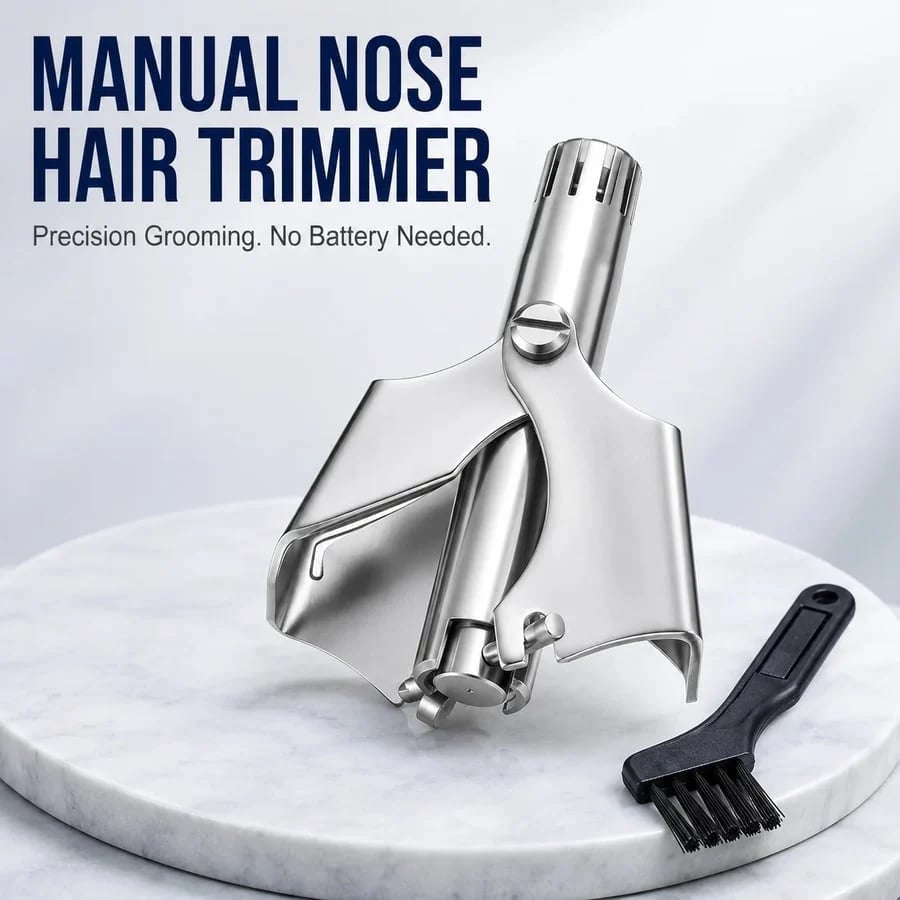 ✂️ Manual Nose Hair Trimmer – Precision Grooming. No Battery Needed.