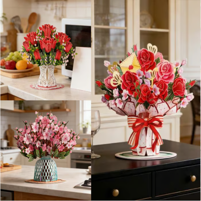 🏆85K+ SOLD! 🌼💌 Forever-Blooming 3D Flower Pop-Up Card– Personalized Love Message & Everlasting Bloom 🎁