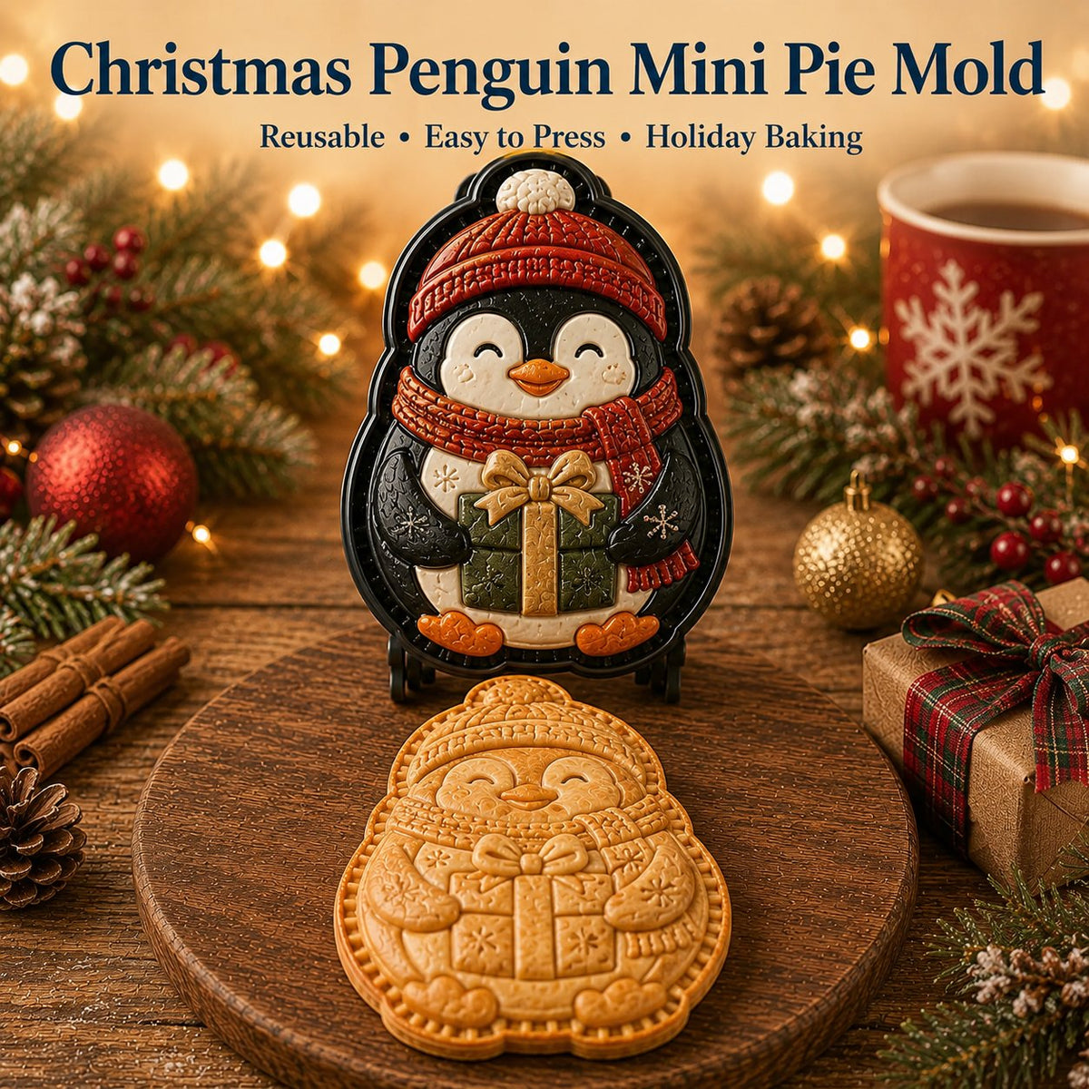 🔥Only $7.99 Last Day Promotion!✨ 🎄16-Design Christmas Mini Pie Mold Collection 🥧