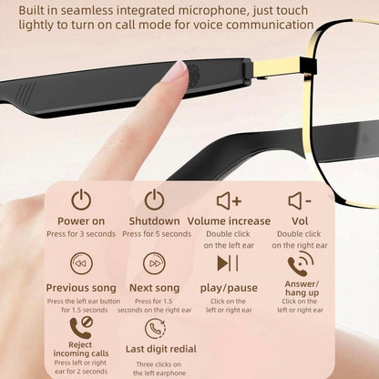💕Hot sale 49% OFF😎 Smart Bluetooth 5.4 Audio Sunglasses – Open-Ear, UV & Blue Light Protection