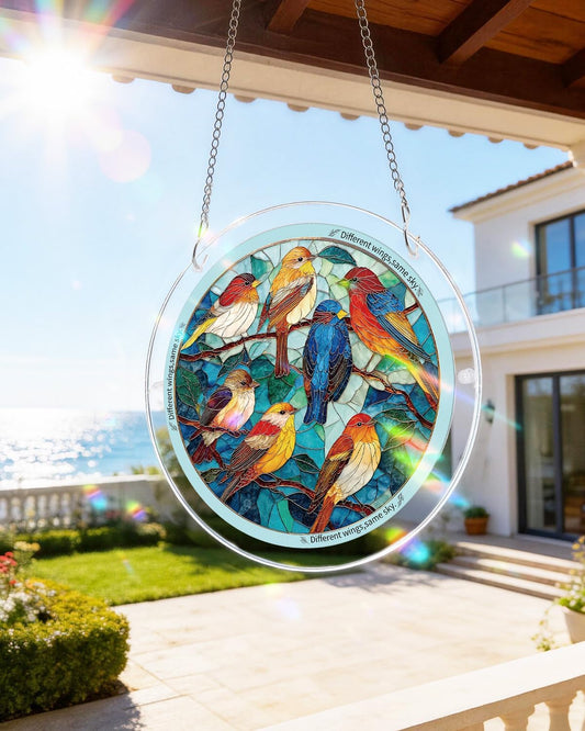 🔥LAST DAY 50% OFF - 🧩Acrylic Jigsaw Puzzle Suncatcher - Glowing Feather Haven