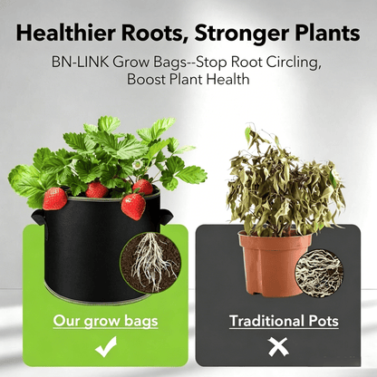 🌱 7 Gallon Grow Bags – Heavy Duty Aeration Fabric Pots with Handles for Vegetables, Flowers & Fruits 🪴