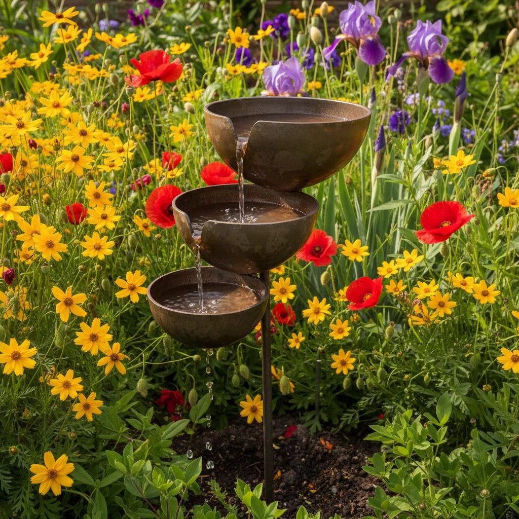 🔥Hot Sale 50% OFF🔥Bring Life Back To Your Garden – Rain Catcher Bird Bath 🌿🐦