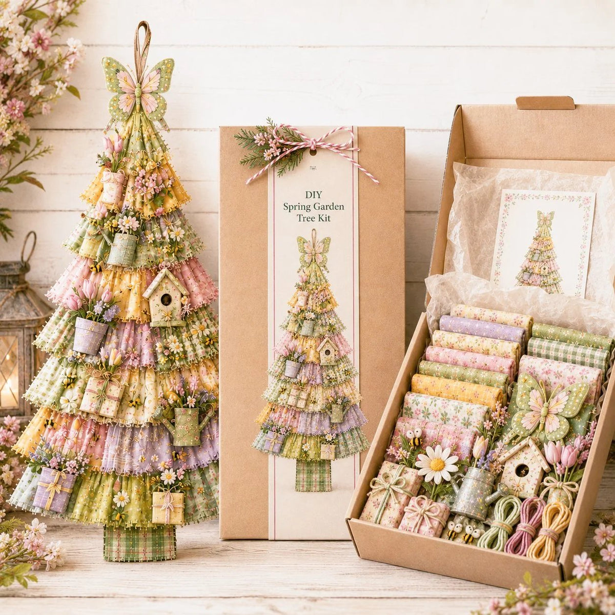🎄Beginner-Friendly DIY Oversized Patchwork Christmas Tree Door Hanging Kit | Complete Kit with All Tools & Step-by-Step Guide Included 💕