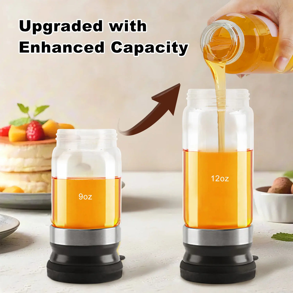 No-Drip Honey Dispenser for Clean, Effortless Everyday Pouring🍯