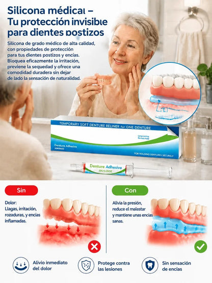 😁Juego de adhesivo para dentaduras postizas🍎